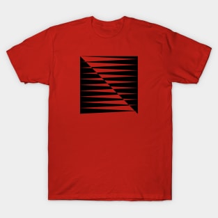 geometric shift (black) T-Shirt